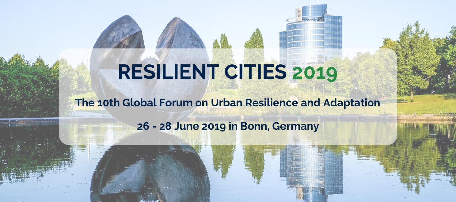 Resilient Cities 2019 Banner